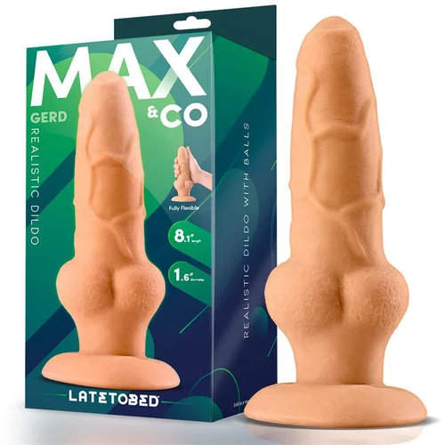 Max&co. Gerd Realistic Dildo with Testicles 8.1" Flesh
