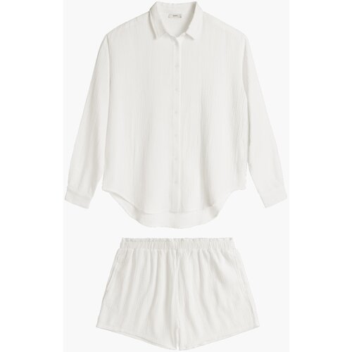 Atlantic Women&amp;#039;s terry pyjamas - ecru Slike