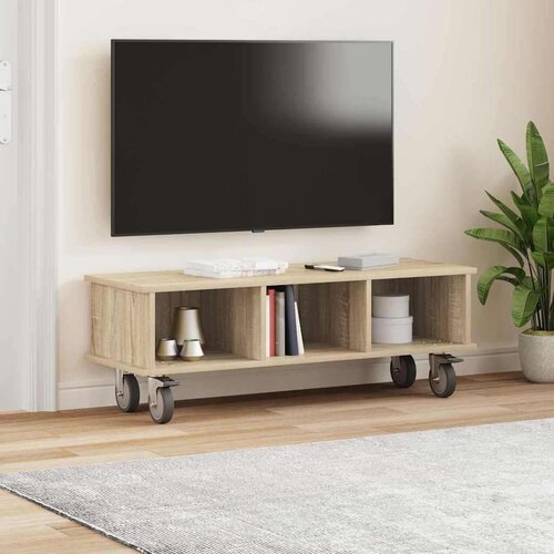  stalak Sonoma hrast 100 x 35 x 35 cm Konstruirano drvo Slike