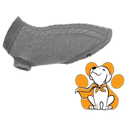 Trixie Kenton Grey XS 27cm, Sivi Džemper Za Pse Sa Trakama Za Zadnje Noge Cene