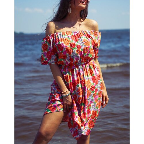 Resti Women's floral mini dress a'la hiszpanka in red Cijene