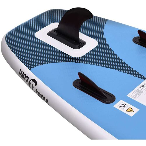 VidaXL Set daske za veslanje stojeći na napuhavanje plavi 300x76x10 cm Slike
