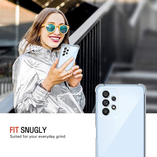 Techsuit Shockproof Clear Silicone prozorna maska, odporna na udarce, za Samsung Galaxy A53 5G Slike
