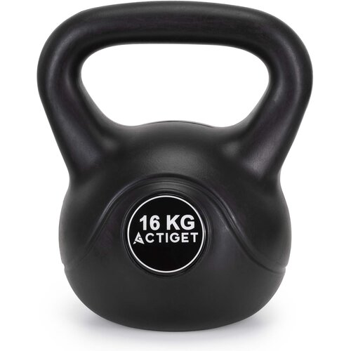 springos ABS Kettlebelle žoga z utežmi, 16 kg, močna žoga za vadbo z utežmi, črna, (5000136409) Cene