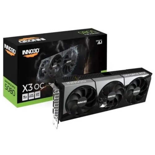 Inno3d NVIDIA GEFORCE RTX 5080 X3 OC 16GB GDDR7 256bit 2460 Slike