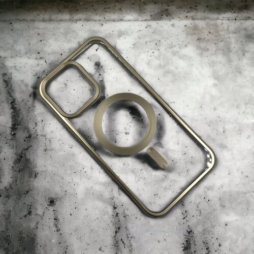  futrola titanium magsafe za iphone 15 (6.1) zlatna Slike