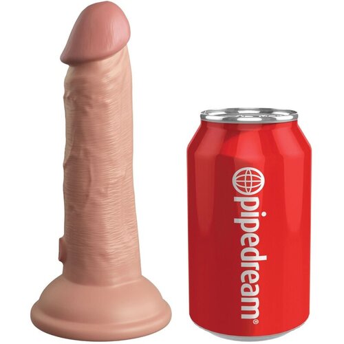 King Cock ELITE - REALISTIC DILDO VIBRATING &amp;amp; SILICONE 15.2 CM Slike