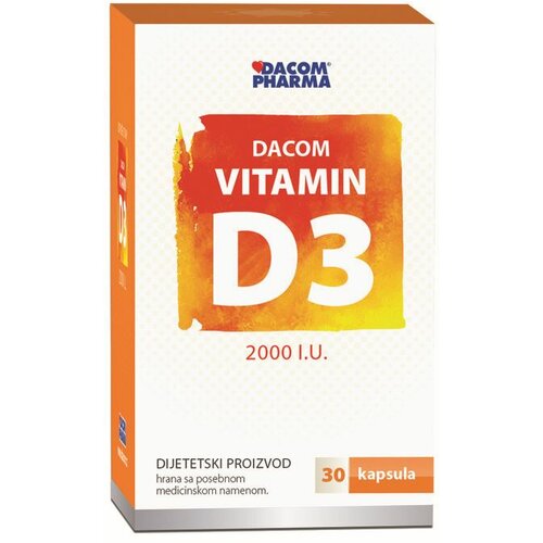 Vitamin D3 vit 2000IU Inulin cps A30 Slike