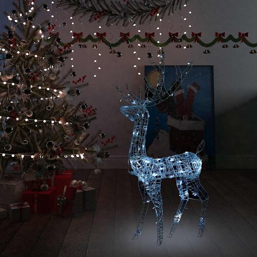  Akrilni ukrasni božićni sob 140 LED žarulja 120cm hladni bijeli Cene