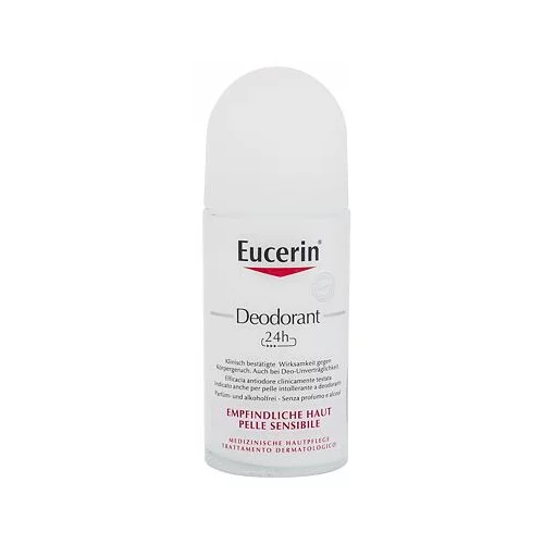 Eucerin Deodorant 24h Sensitive Skin dezodorant brez vonja za občutljivo kožo 50 ml za ženske