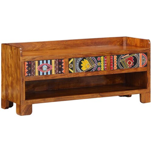  Klupa za cipele 100x35x45 cm masivno drvo akacije Slike
