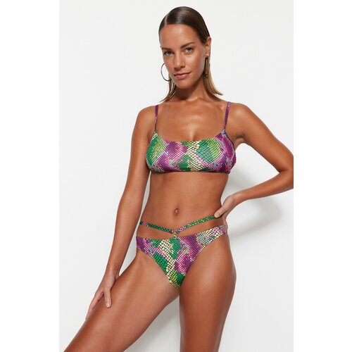 Trendyol Bikini Bottom - Multicolored - Animal print Slike