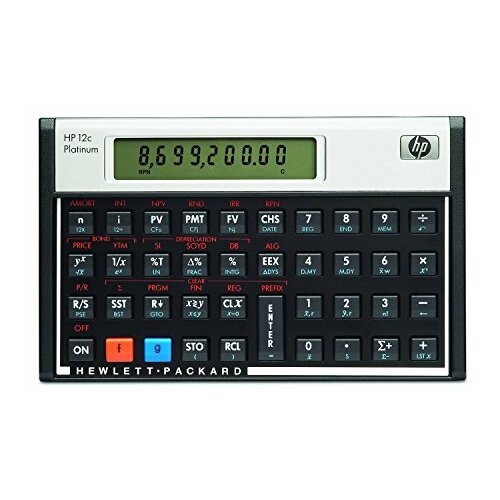 HP Finančni kalkulator 12c Platinum črn, (5000555070) Slike