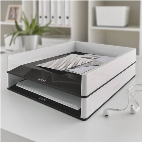  LADICA ZA SPISE WOW LEITZ 53611095 BIJELO-CRNA Slike
