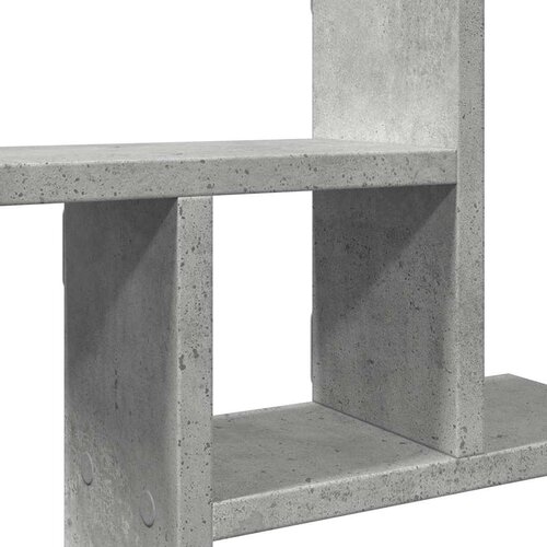  Zidne police 2 kom boja betona 50x12x50cm od konstruiranog drva Slike
