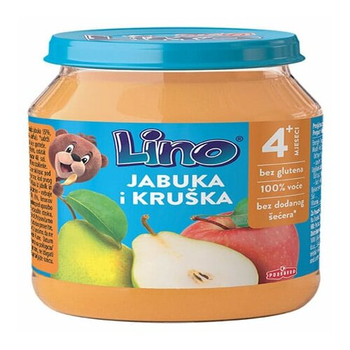 Lino voćna kašica jabuka i kruška 190g Cene