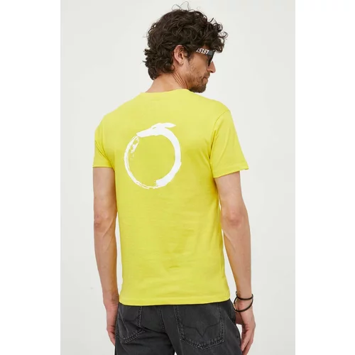Trussardi Pamučna majica boja: žuta, s tiskom