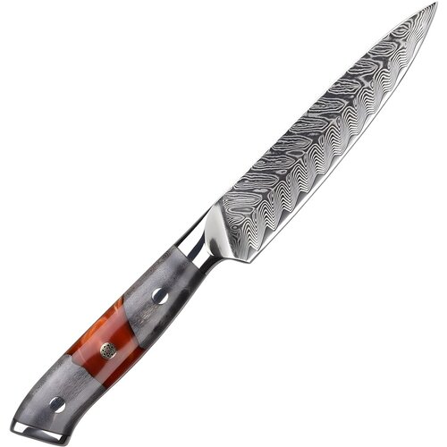 IZMAEL Damaskast kuhinjski nož YA-37551 - Utility / Rdeča / Siva Cene