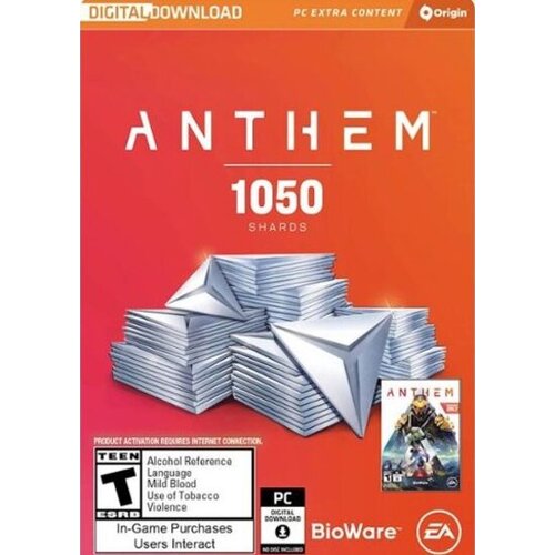  Anthem: 1050 Shards Origin Key GLOBAL Cene