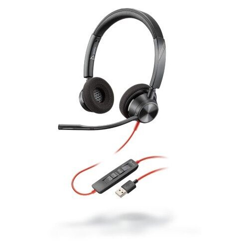 Poly Slu&amp;scaron;alke Plantronics Blackwire 3320 USB-A, črne Slike