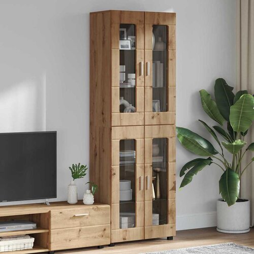  Highboard s policom FLORIN Umjetnički hrast 60 x 35 x 182 cm Cijene