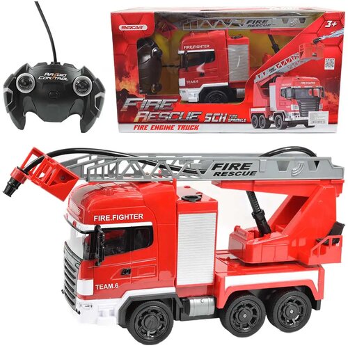 Magic Toys RC daljinsko vodeno gasilsko vozilo z dvižno ko&scaron;aro in vodnim topom merilo 1/24 27 MHz 30 cm Cene
