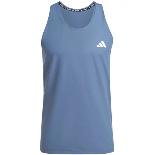 Adidas Tehnička sportska majica 'Own the Run' golublje plava / bijela