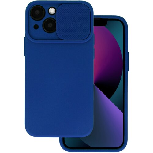 Onasi Lens Cover silikonski ovitek za&amp;scaron;čita za iPhone 15 Pro Max - moder Slike