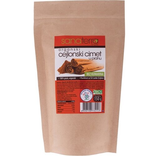 Sanaterra organski cejlonski cimet u prahu 150gr 1615602 Slike