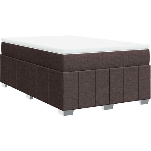 Maison Chic Box spring postelja - Vzmetna postelja z vzmetnico temno rjav 120x200 cm blago SL5416, (21905178) Cene