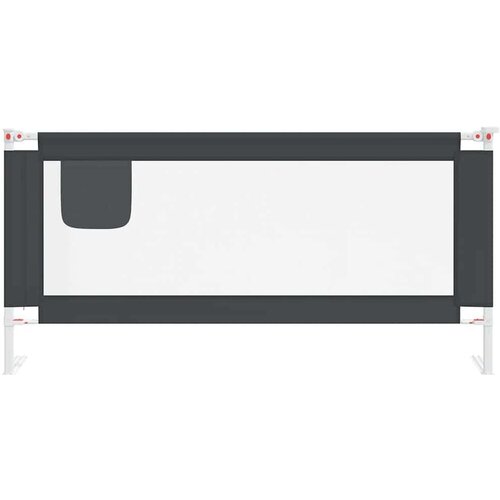 vidaXL Sigurnosna ograda za dječji krevet tamnosiva 190x25 cm tkanina Cijene