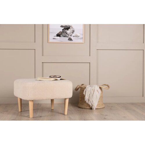Venture Home puf Salina (art. 15110-030) 56 × 56 × 41 cm, bijela Cene