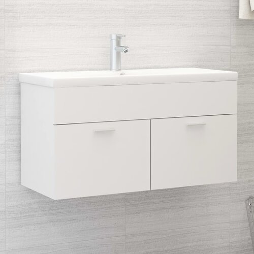 vidaXL Ormarić za umivaonik bijeli 90 x 38,5 x 46 cm od iverice Cijene
