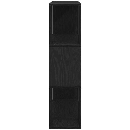  Polica za knjige Crni hrast 100x24x94 cm od konstruiranog drva Slike