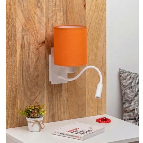  Brilagi -LED fleksibilna zidna lampa NUBILA 1xE27/25W/230V + LED/3W bela/narandžasta Cene