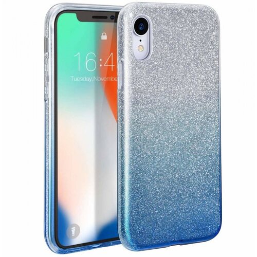  ovitek z ble&amp;scaron;čicami bling 2v1 za samsung galaxy A22 A225 lte srebrno moder Slike