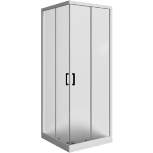 Armal kvadratna tu&scaron; kabina z drsnimi vrati DOMINO 80x100, krom profili, prozorno steklo 6 mm Cene