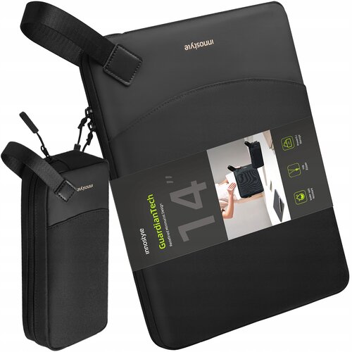 Innostyle SET TORBA ZA PRENOSNI RAČUNALNIK 14 VODOODPORNA + ETUI ZA PRIPOMOČKE ČRNA, (21747134) Slike