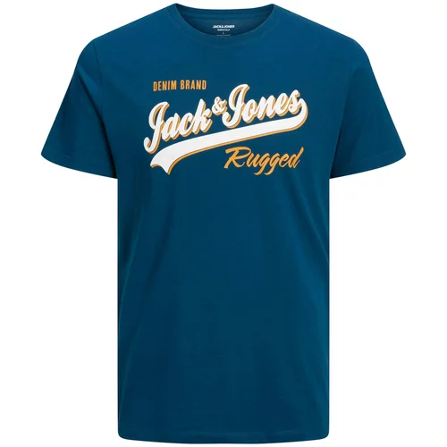 Jack & Jones Logo Majica Modra