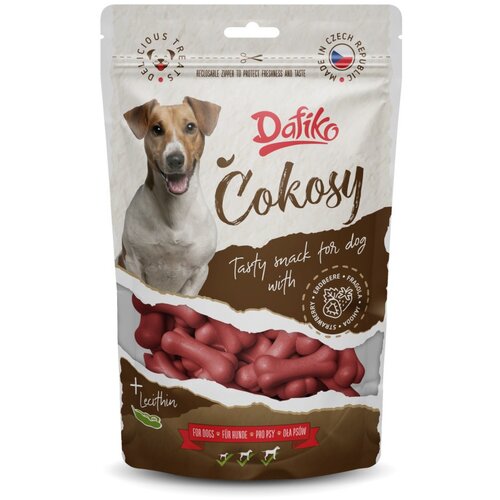 Dafiko Poslastice za pse Cokosy, Jagoda, 120g Cene