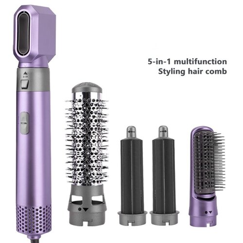 INF 5-v-1 krtača za vroč zrak: Multifunkcijski kodralnik las z nastavljivo temperaturo Purple, (5000139402) Cene