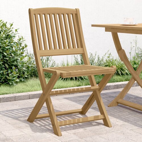 The living store zložljivi vrtni stoli 4 kosi 57x49x90 cm trdna akacija - vrtni stol, (21443969) Cene