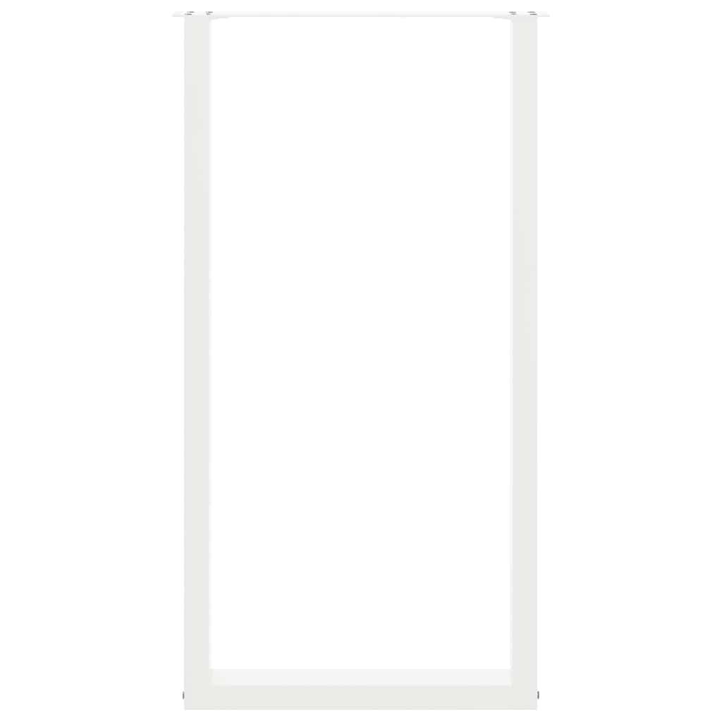  Noge za barsko mizo v obliki črke U, 2 kosa, bele, 60 x (110-111) cm, jeklo Slike