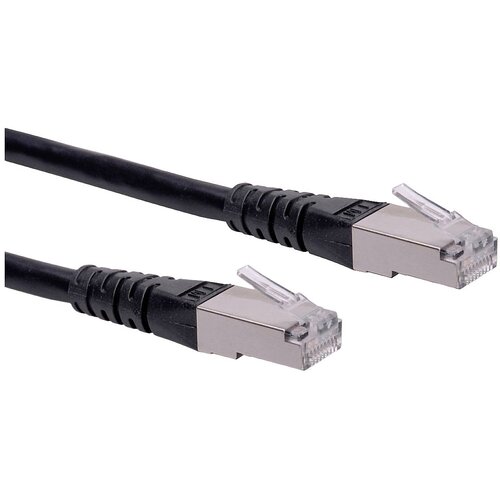 Roline 21.15.1355 RJ45 omrežni kabel\, patch kabel cat 6 s/ftp 3.00 m črna 1 kos, (20420089) Cene
