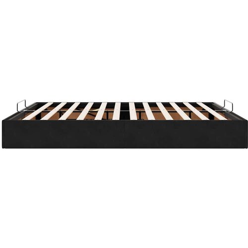 VidaXL Otomanski okvir kreveta bez madraca crni 160x200 cm bar&amp;scaron;unasti Slike