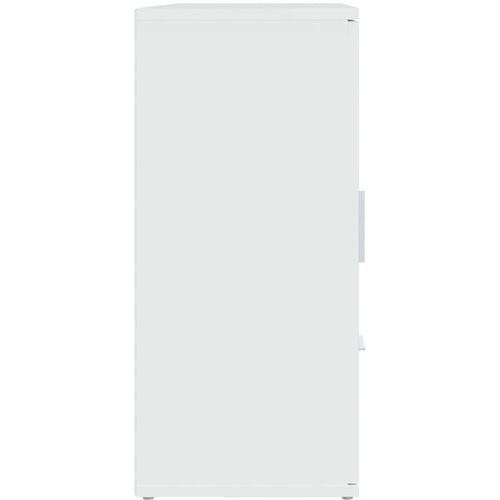  Komoda bijela 91 x 29,5 x 65 cm od konstruiranog drva Slike