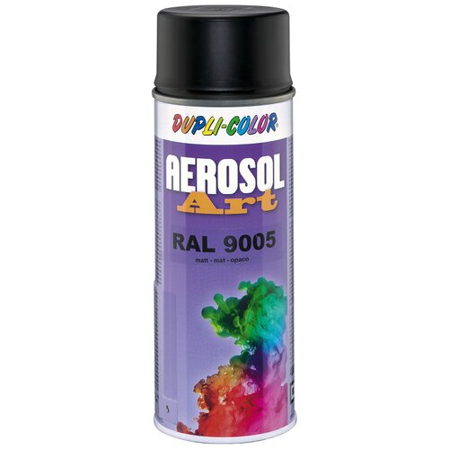 Dupli color aerosol Art Lak za raspr&amp;scaron;ivanje RAL 9005 (Duboko crne boje, 400 ml, Mat) Slike