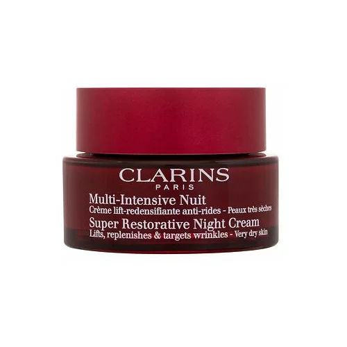 Clarins Super Restorative Night Cream Very Dry Skin nočna krema za obraz za suho kožo 50 ml za ženske