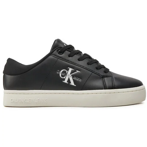 Calvin Klein Jeans Superge Classic Cupsole Lowlaceup Lth Wn YW0YW01444 Črna