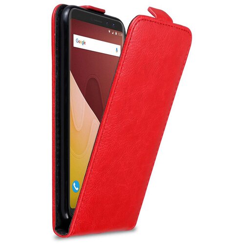 Cadorabo Ohi&scaron;je, združljivo z WIKO VIEW PRIME v rdeče jabolko - Za&scaron;čitni ovitek v obliki flipa z magnetnim zapiranjem, (20558951) Cene
